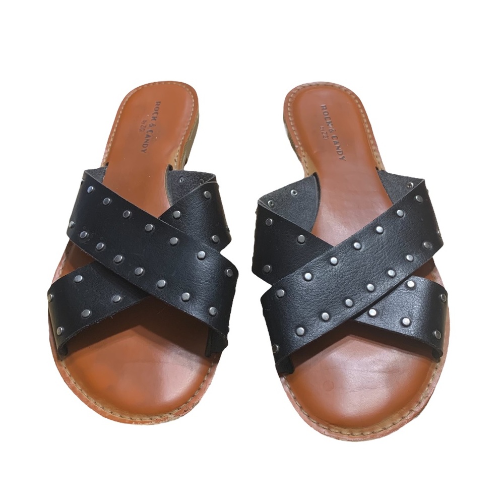 Black Vegan Leather Fisherman Sandals Studded Steam Punk Goth Princess Biker